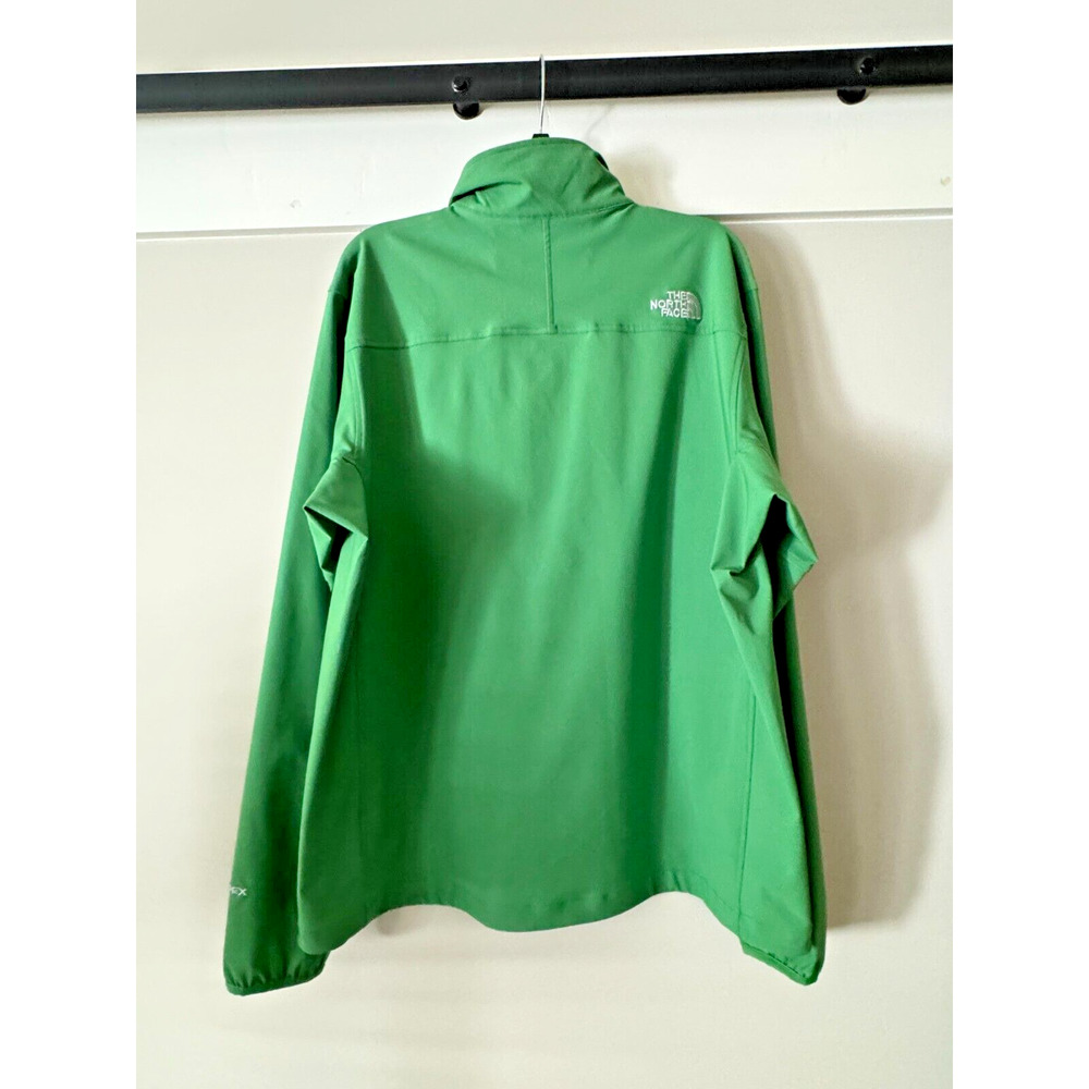 The North Face Men's 1/4 Zip Size XL Green Pockets Water Resistant Windbreaker - Picture 3 of 12